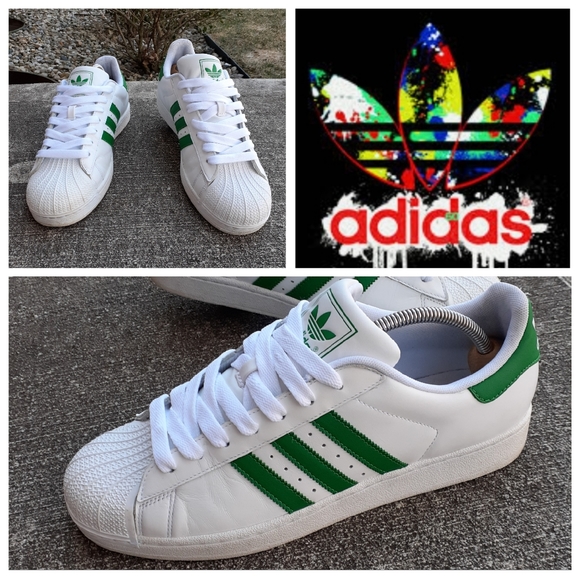 white green shell toe adidas